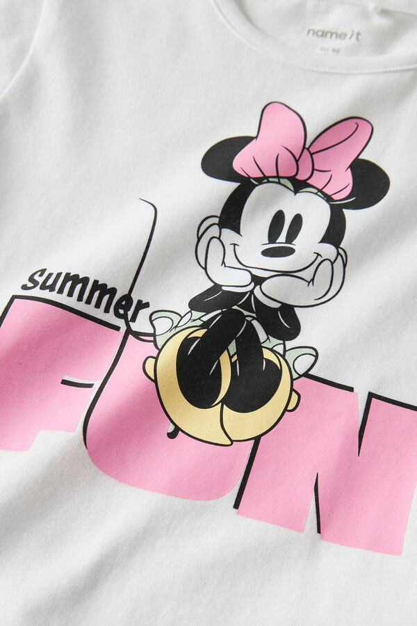 Name it Short sleeve girl's T-shirt MINNIE white
