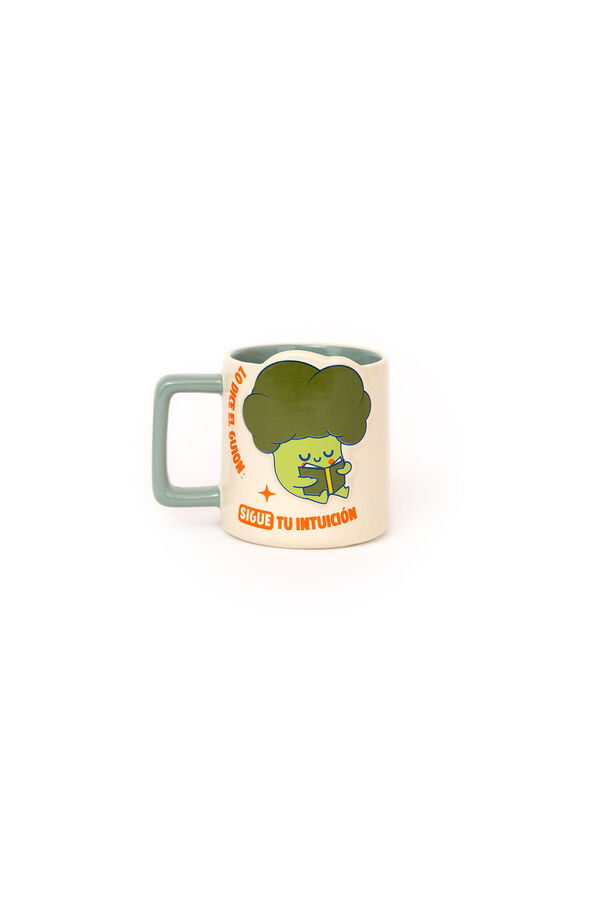 Mr. Wonderful Broccoli 3D Mug - The script says: follow your intuition! printed