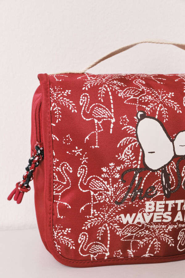 Women'secret Stitch hanging vanity case red