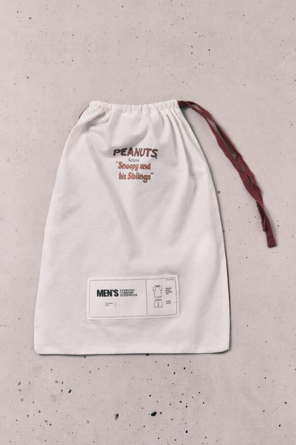 Women'secret Men's cotton short pyjamas Peanuts red