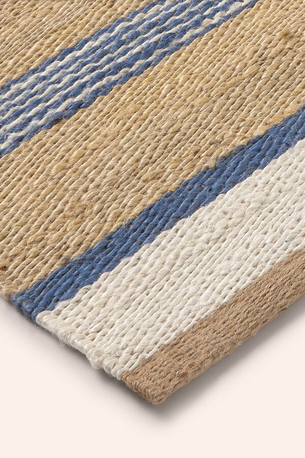 Calma House Brun Streifen Jute Blau