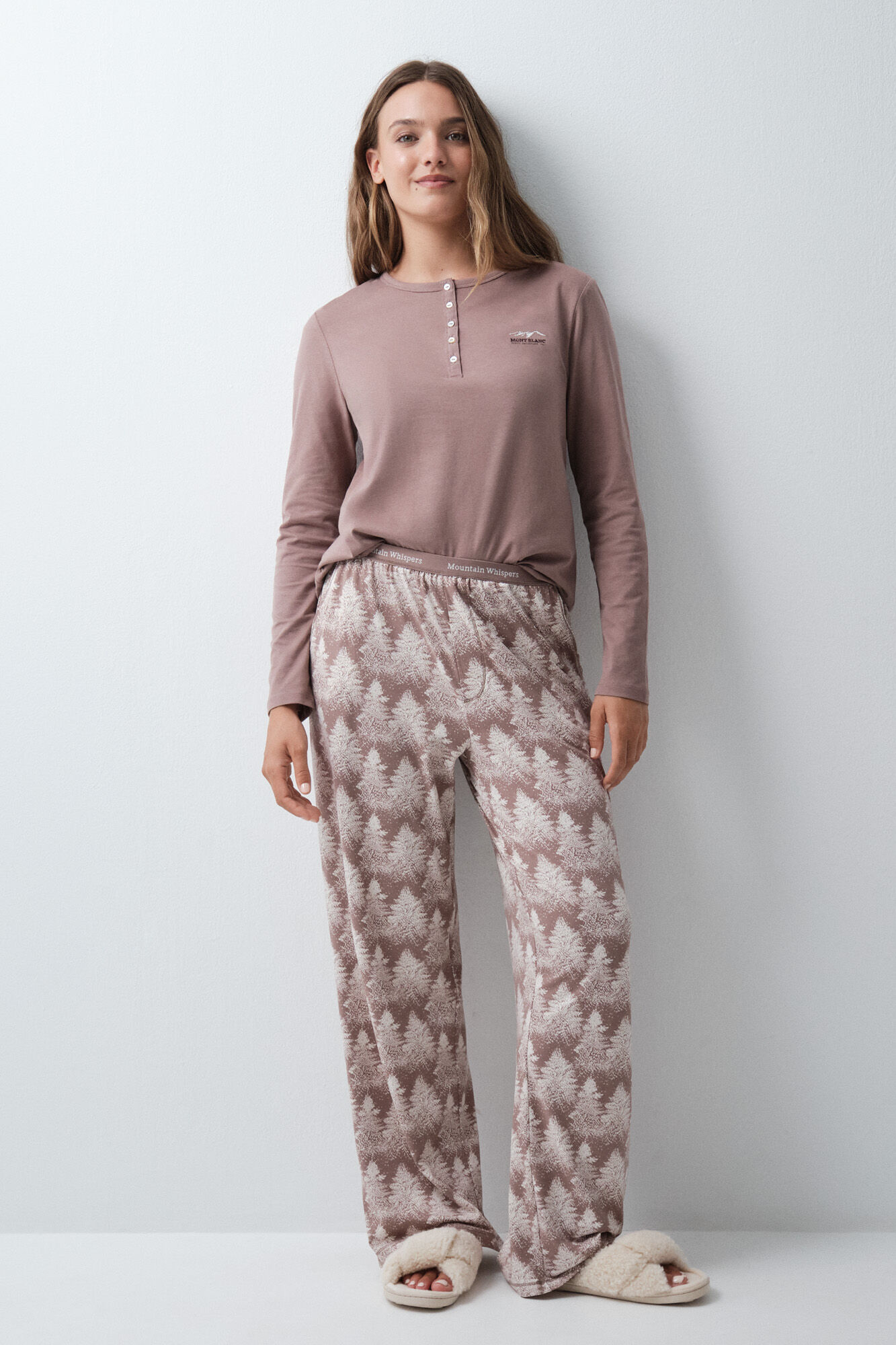 Women'secret Forest print long trousers