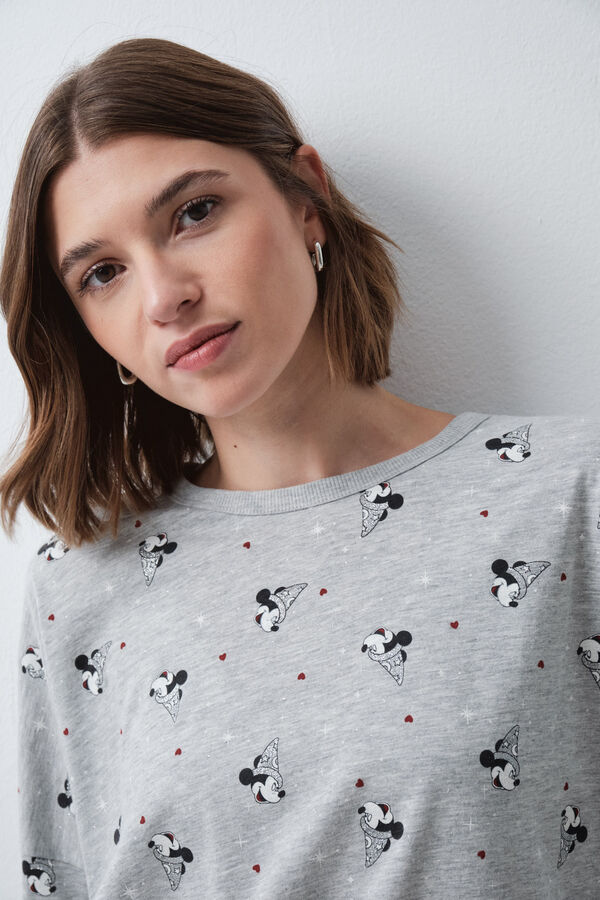 Women'secret Mickey cotton long pyjamas grey
