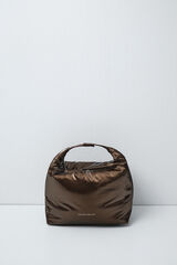 Women'secret Puffer vanity case handbag nude
