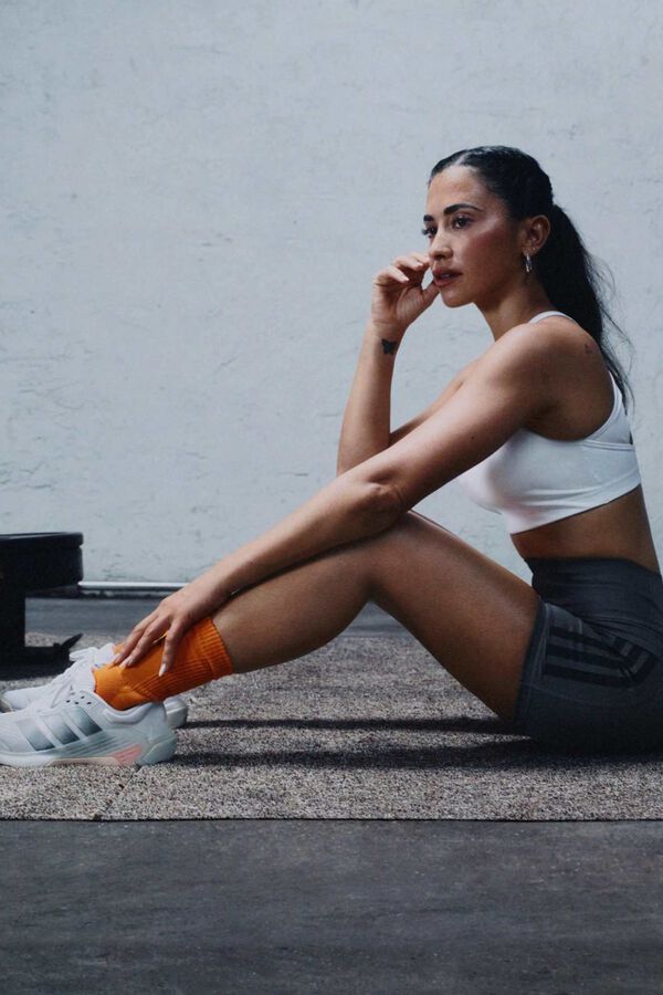 Adidas Zapatillas training 3 bandas Dropset 4 Power blanco