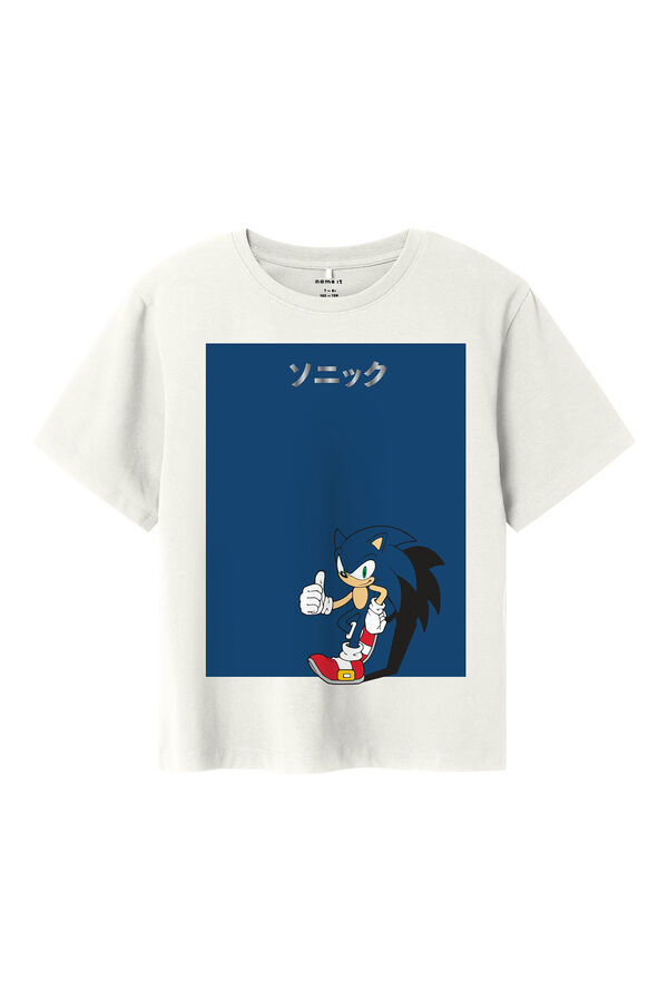 Name it T-Shirt Junge Sonic Wei&szlig;