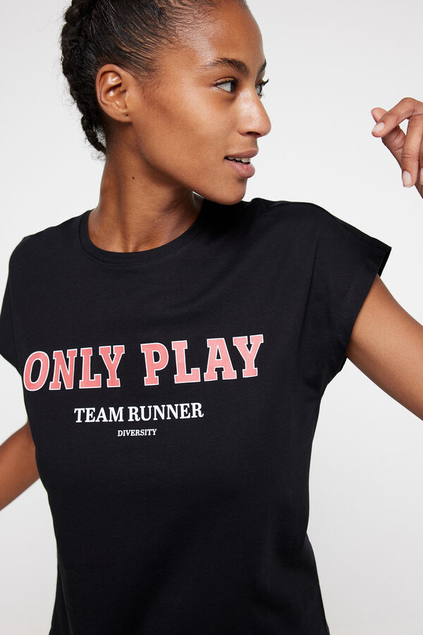 Only Play Camiseta team runner black