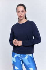 Only Play Sudadera cuello redondo azul