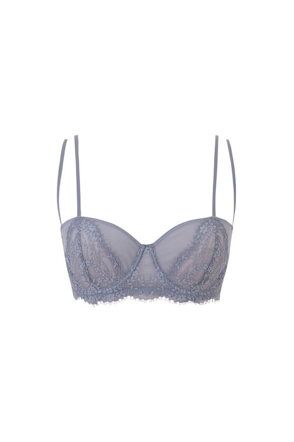 Women'secret Blue lace classic bra PRETTY blue