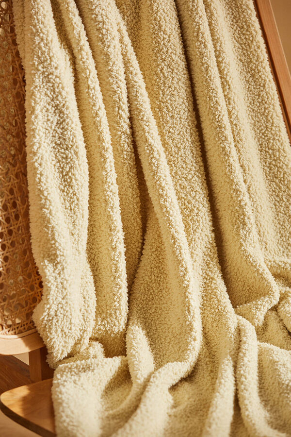 Calma House Plaid senfgelb coco mit Print