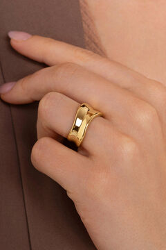 Womensecret Aire gold-plated silver ring printed