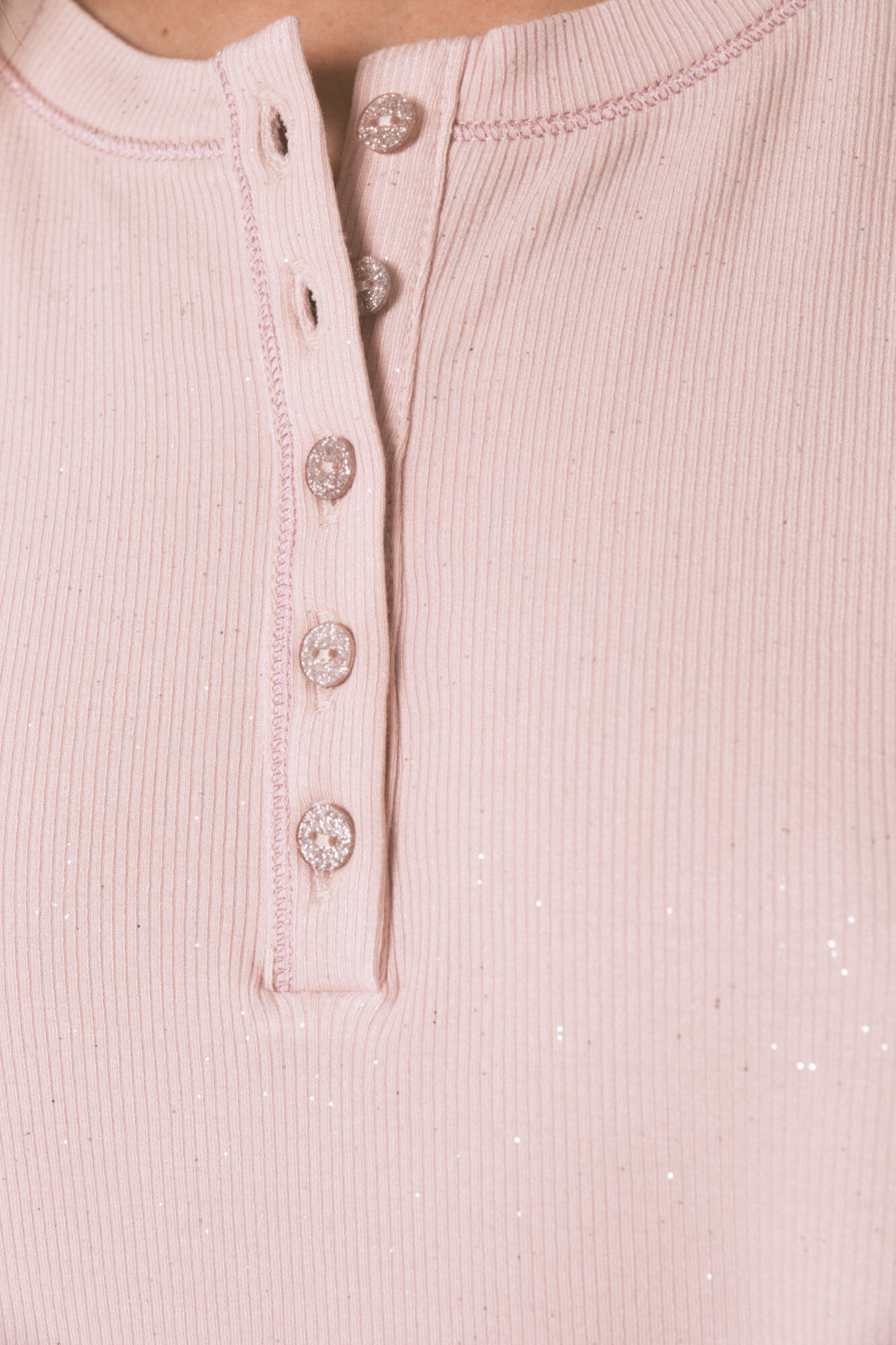 Women'secret Long sleeve pink glitter viscose T-shirt