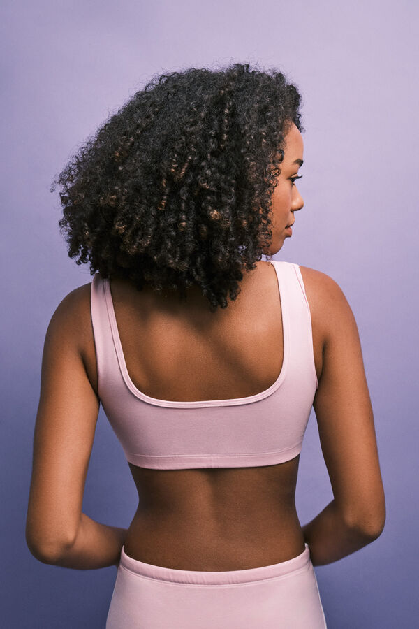 HI&BYE Pink padded sports bra pink