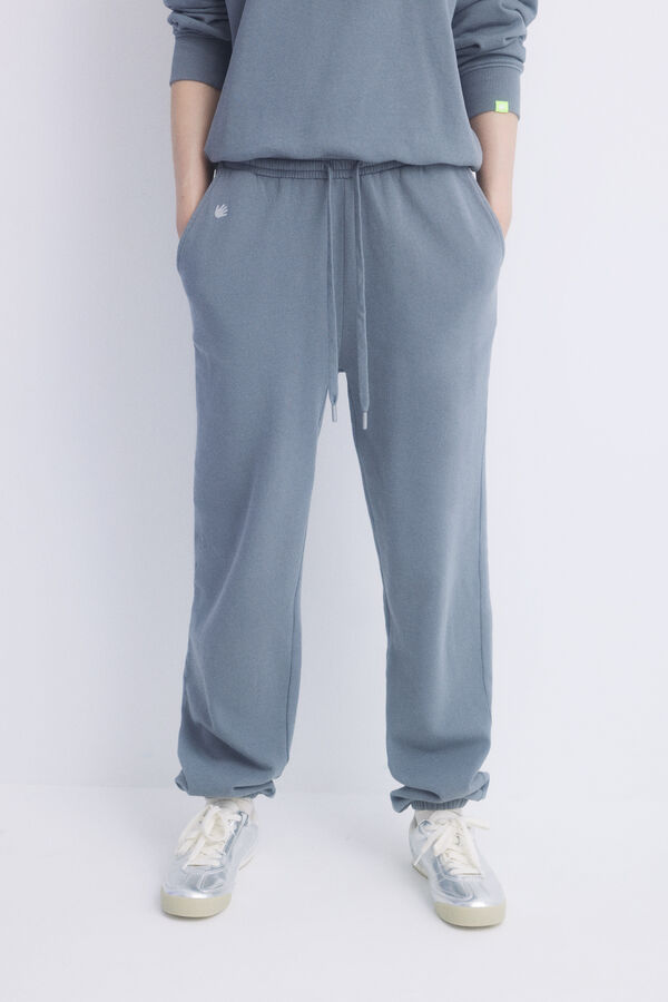 Womensecret Light gray plush jogger pants grey