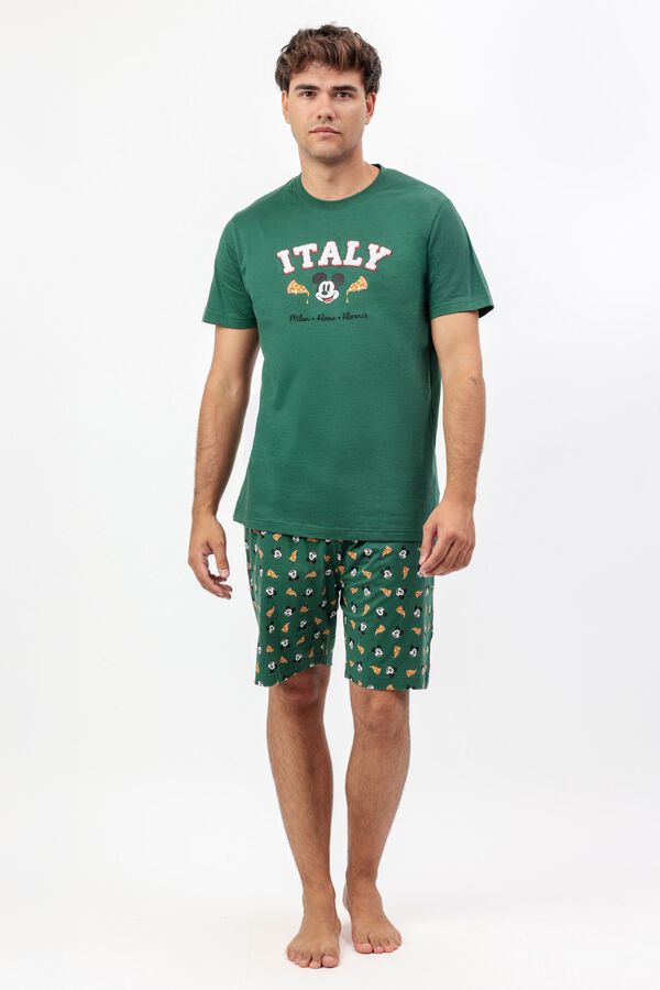 Admas Mickey Mouse Italia short pyjamas green