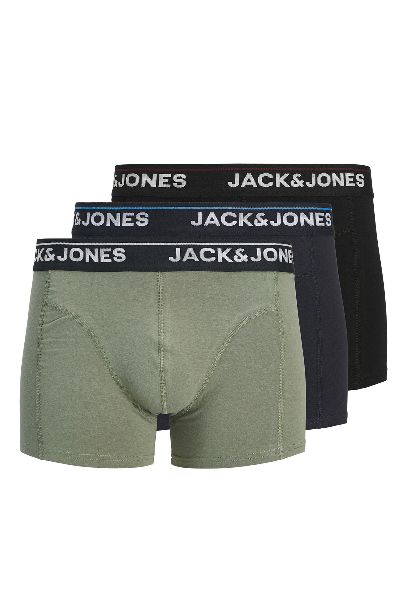 Jack & Jones Pack 3 boxer combinados com logo