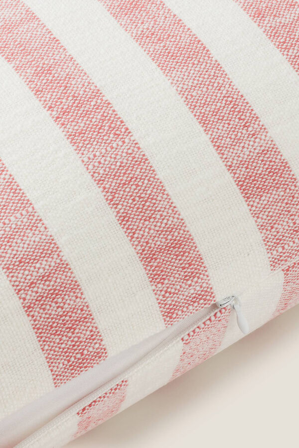 Womensecret Striped cotton cushion cover piros