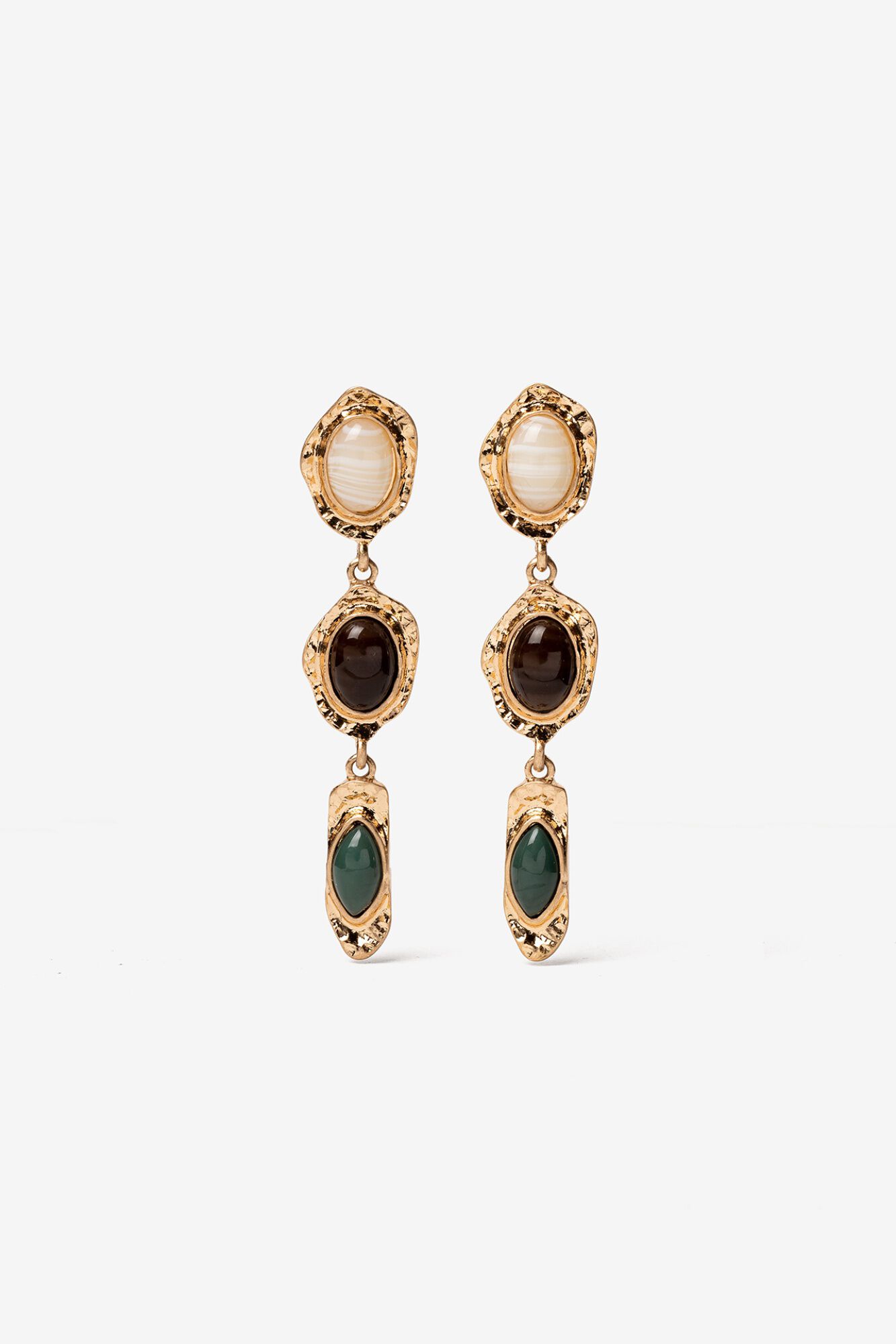 Vilanova Pendientes largos tricolor