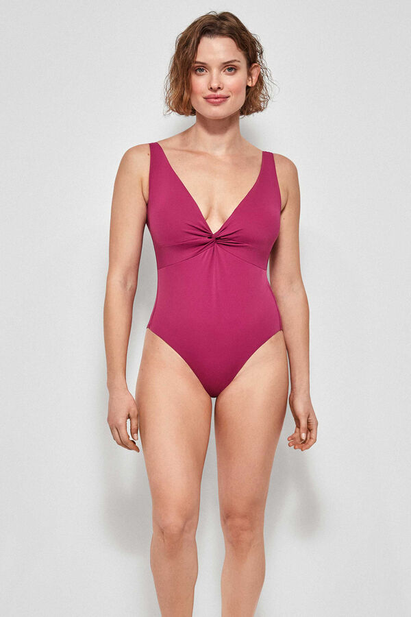 Womensecret Non-wired control swimsuit rózsaszín