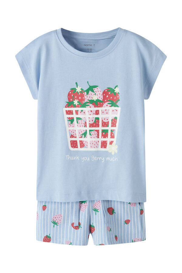 Name it T-shirt and short set blue
