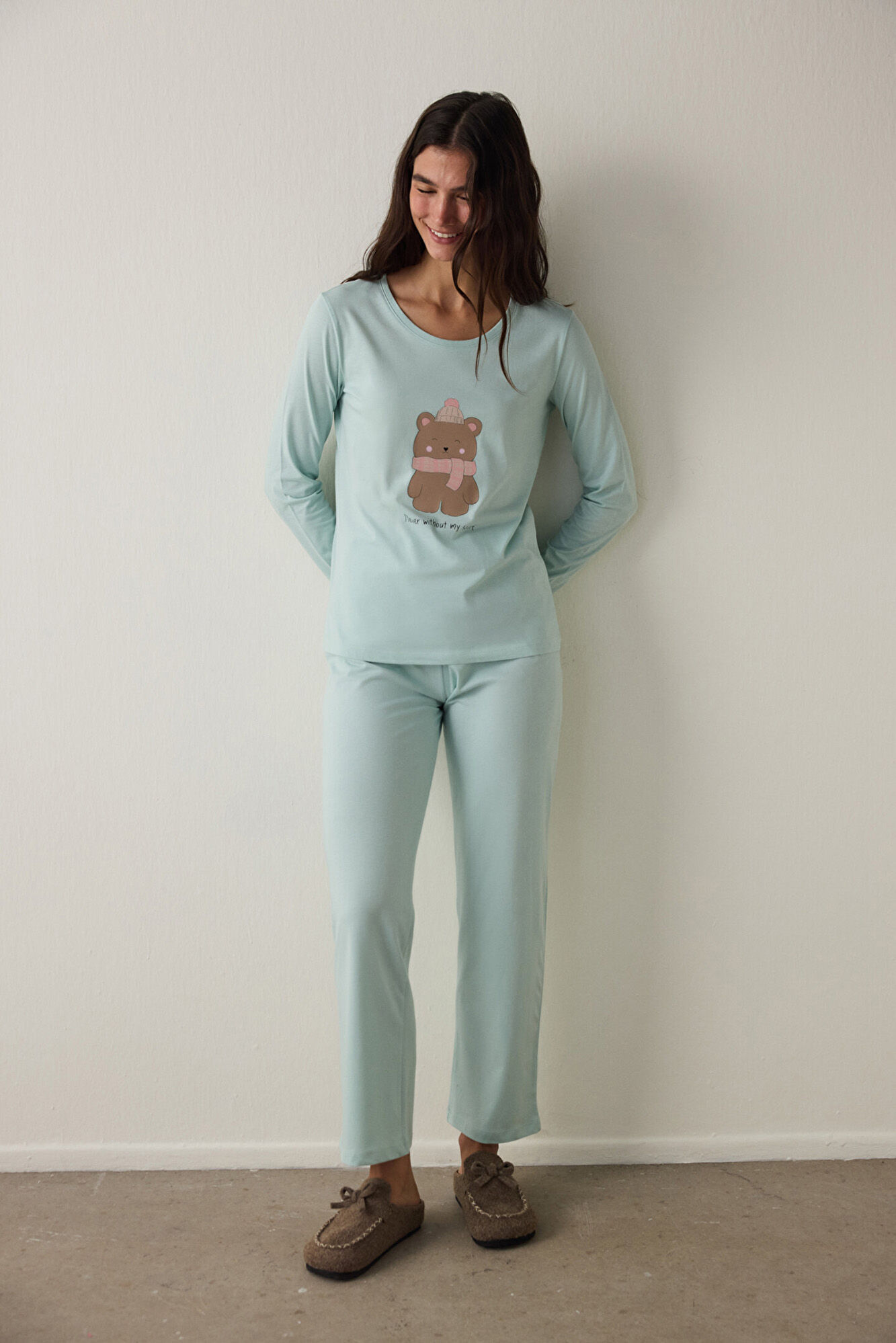 Penti Conjunto de pijama de algod&oacute;n con dibujo de Oso