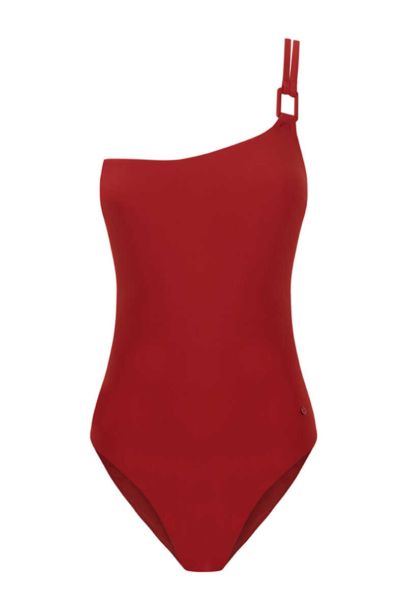 Womensecret Fato de banho shapewear assimétrico vermelho vermelho