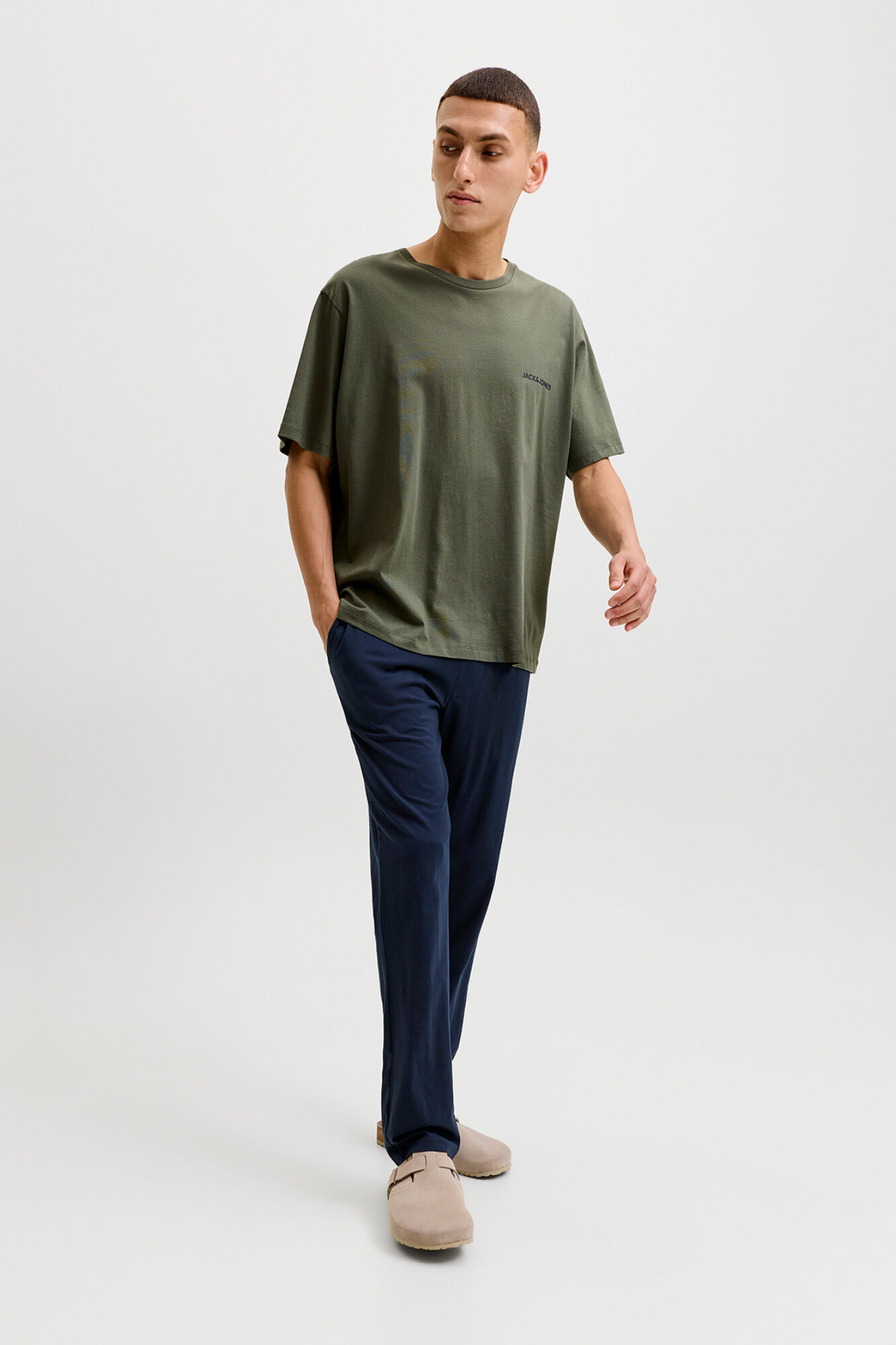 Jack & Jones Pijama comprido em algod&atilde;o