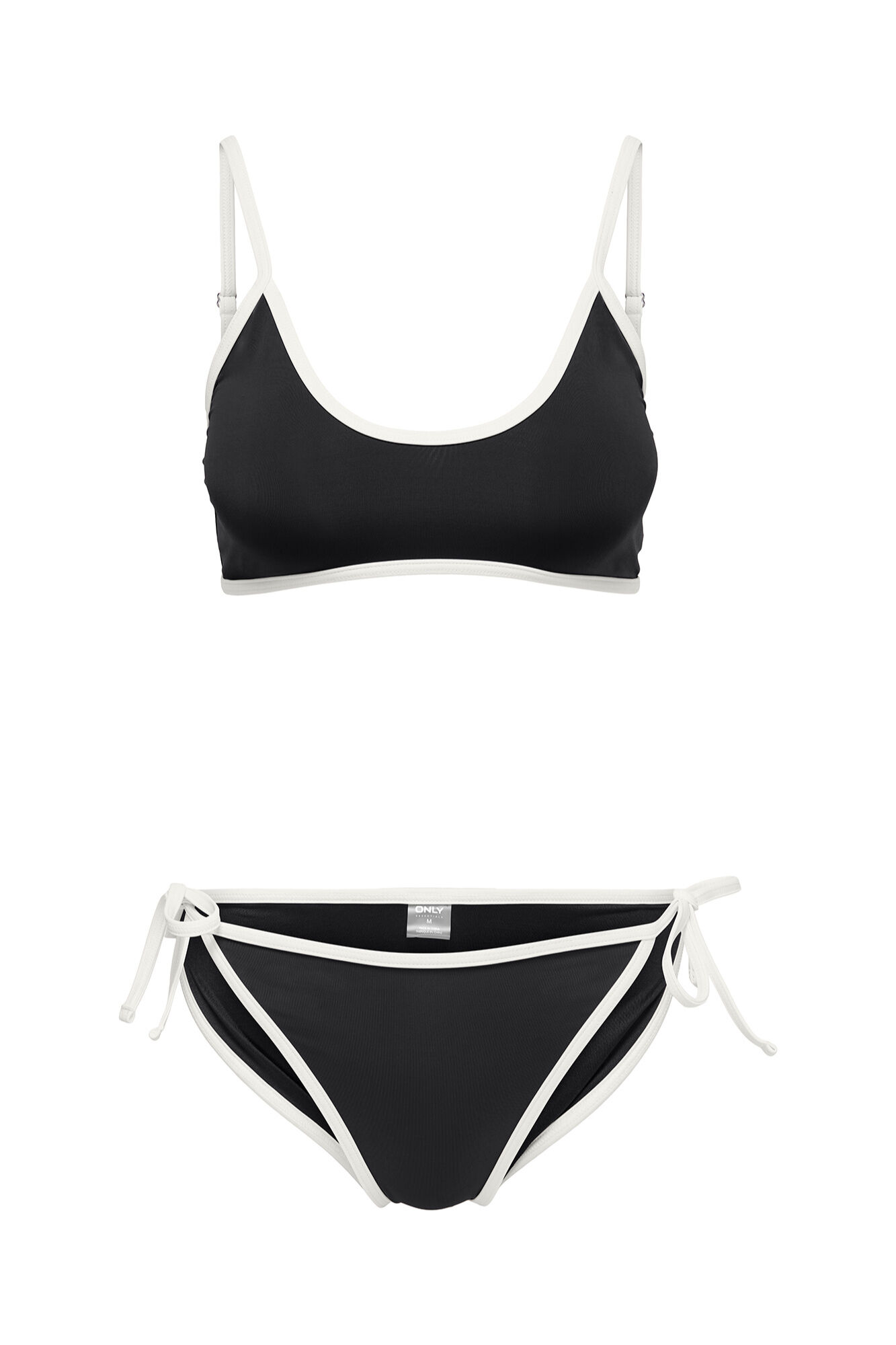 Only Conjunto de biqu&iacute;ni contraste preto
