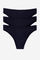 Womensecret 3 microfiber brazilian panties pack black
