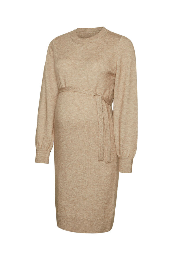 Mamalicious Strickkleid f&uuml;r Schwangere Nude
