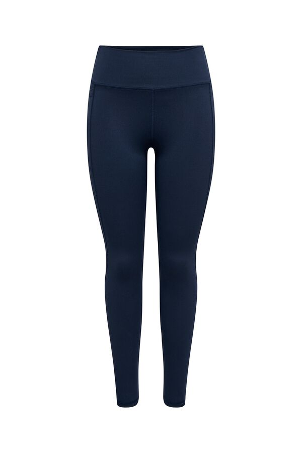 Only Play High-waisted and side pocket leggings blue