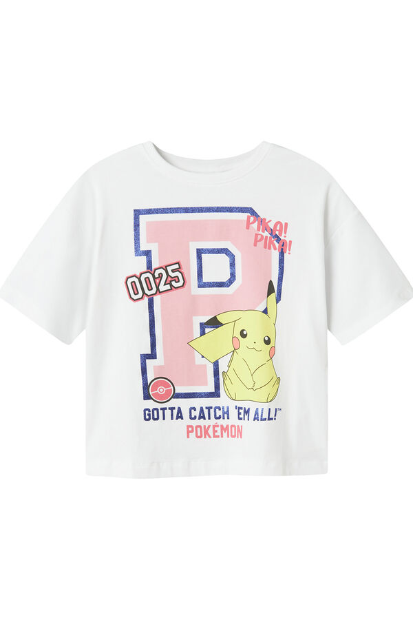 Name it Girl's T-shirt POKEMON white
