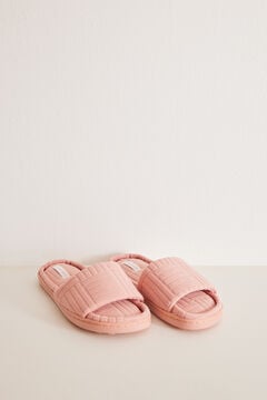 Womensecret Pink open slippers Ružičasta