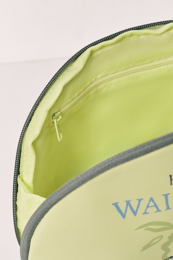 Women'secret Stitch rubberised medium vanity case green