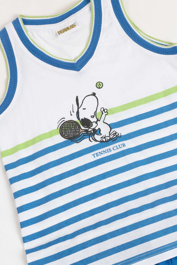 Admas Pijama corto tennislub Snoopy azul