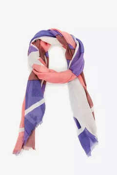 Womensecret Women's geometric print scarf Rosa