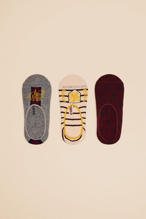 Women'secret Pack 3 calcetines invisibles algod&oacute;n Harry Potter estampado