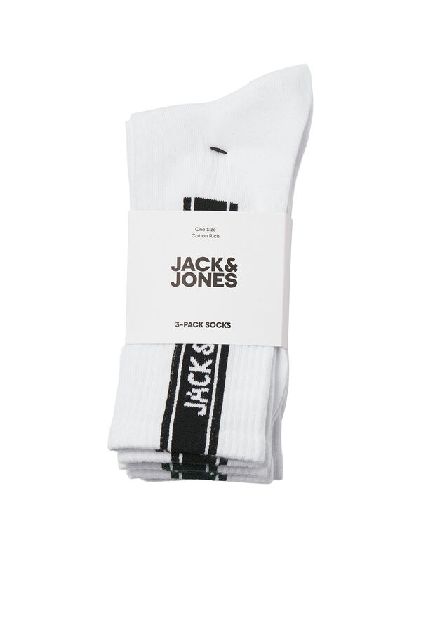Jack & Jones Pack x3 calcetines con logo negro