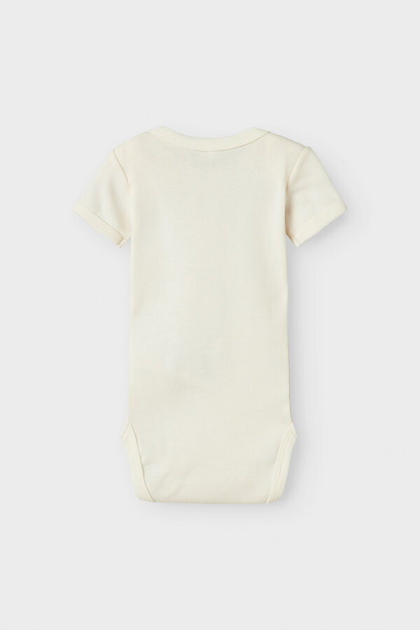 Name it Pack of 3 printed baby bodysuits white