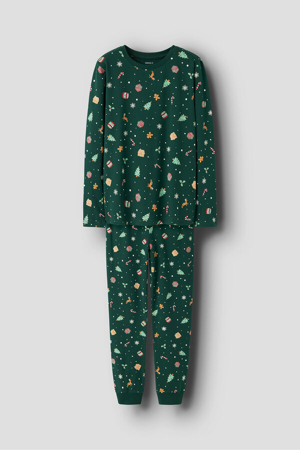 Name it Pijama navide&ntilde;o verde