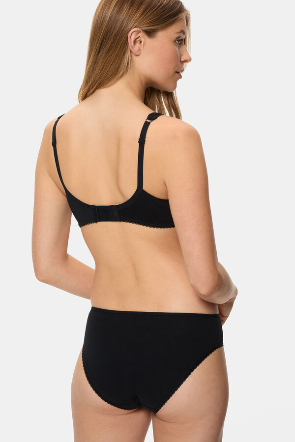 DIM Generous Organic Cotton Briefs  black