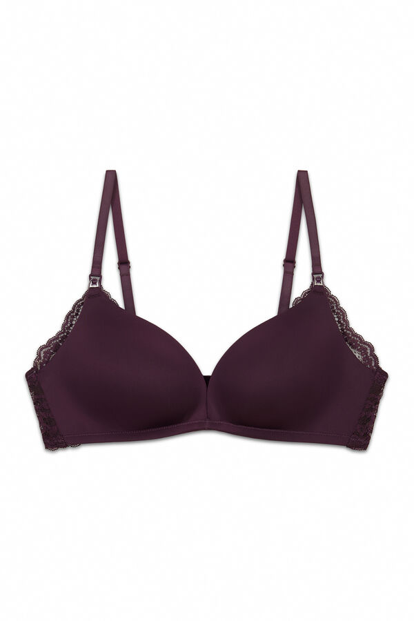 Women'secret Soutien maternity triangular com enchimento lil&aacute;s CHARMING rosa