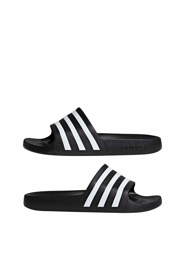 Adidas Adilette 3-stripe slide sandals black