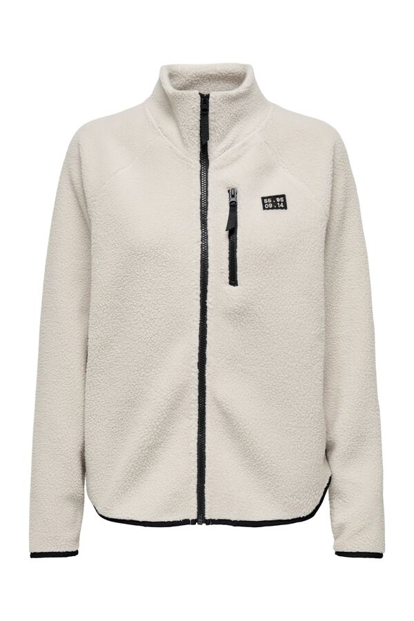 Only Play Casaco teddy fleece cinzento