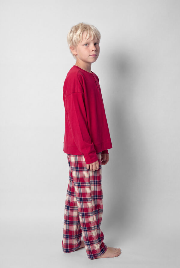 Women'secret Red plaid kids pyjamas red