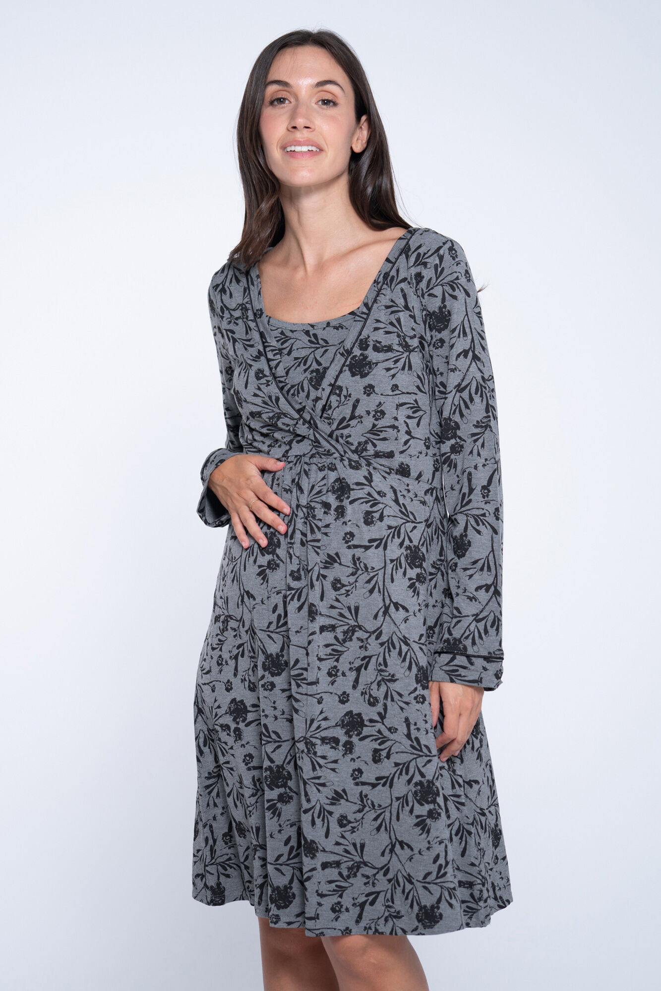 Ohma! Camis&oacute;n lactancia pijama con constrastes