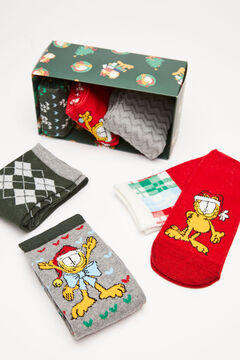 Womensecret Pack 6 calcetines algodón Garfield estampado