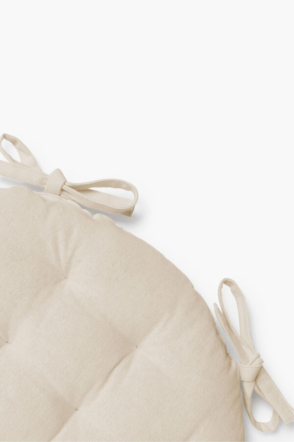 Calma House Gavema seat pad, diameter 40 x 4, ecru Žuta