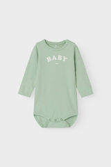 Name it lang&auml;rmelig Baby-Body Gr&uuml;n