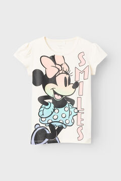 Womensecret T-shirt manga curta menina Minnie Mouse branco